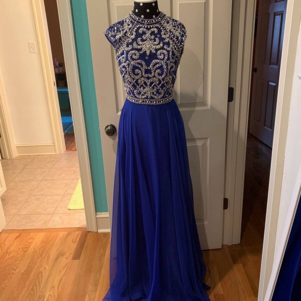 Jovani Blue Gown